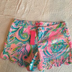 Lilly Pulitzer bright pattern shorts